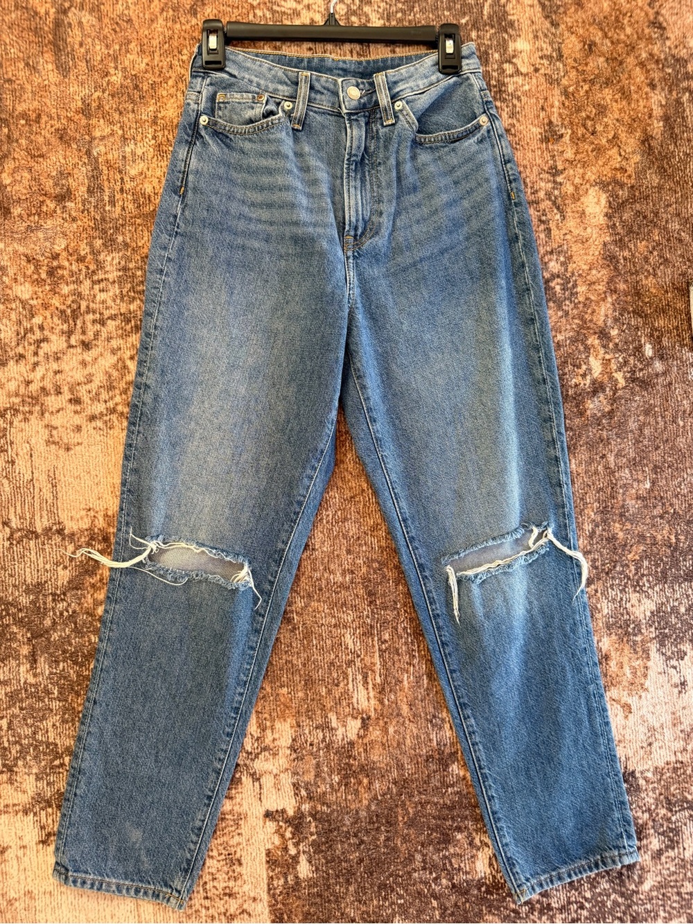 H&M Distressed Blue Denim Jeans #0110